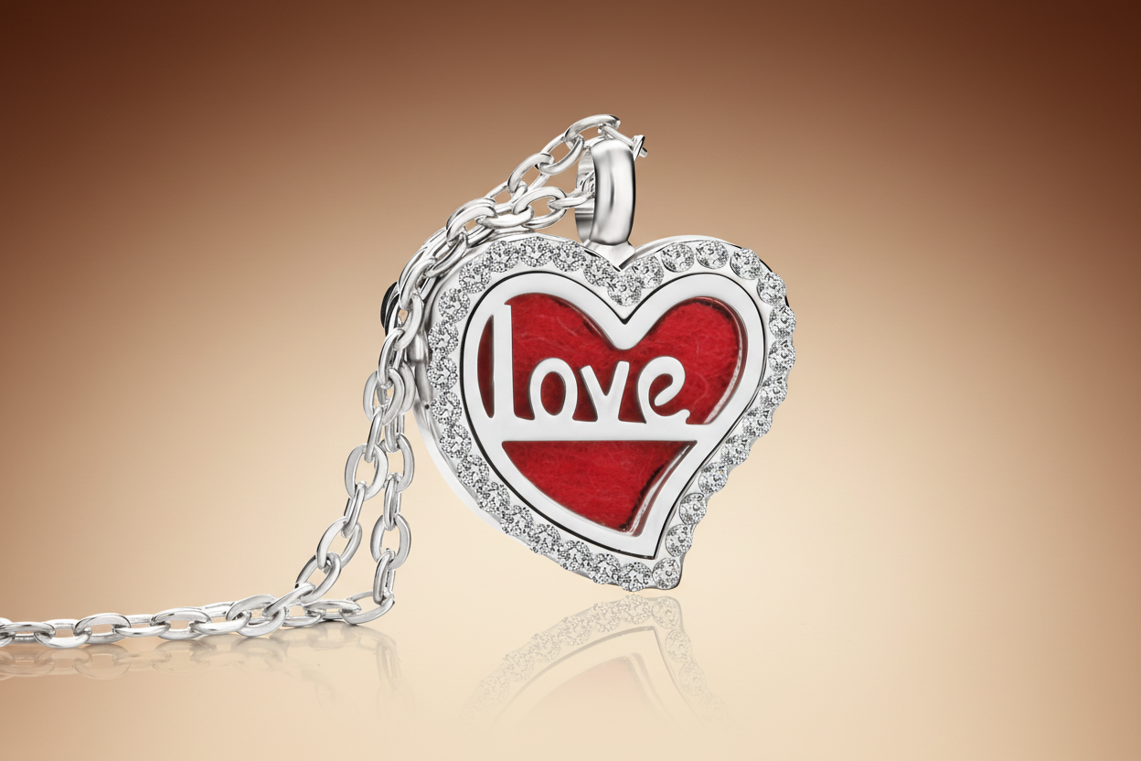 Locket - Red Love - Brown