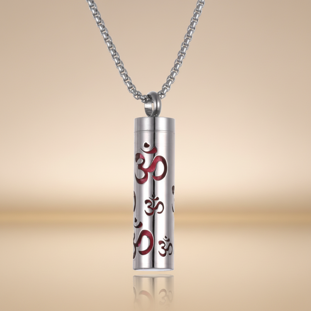 Om Symbol Cylinder Pendant