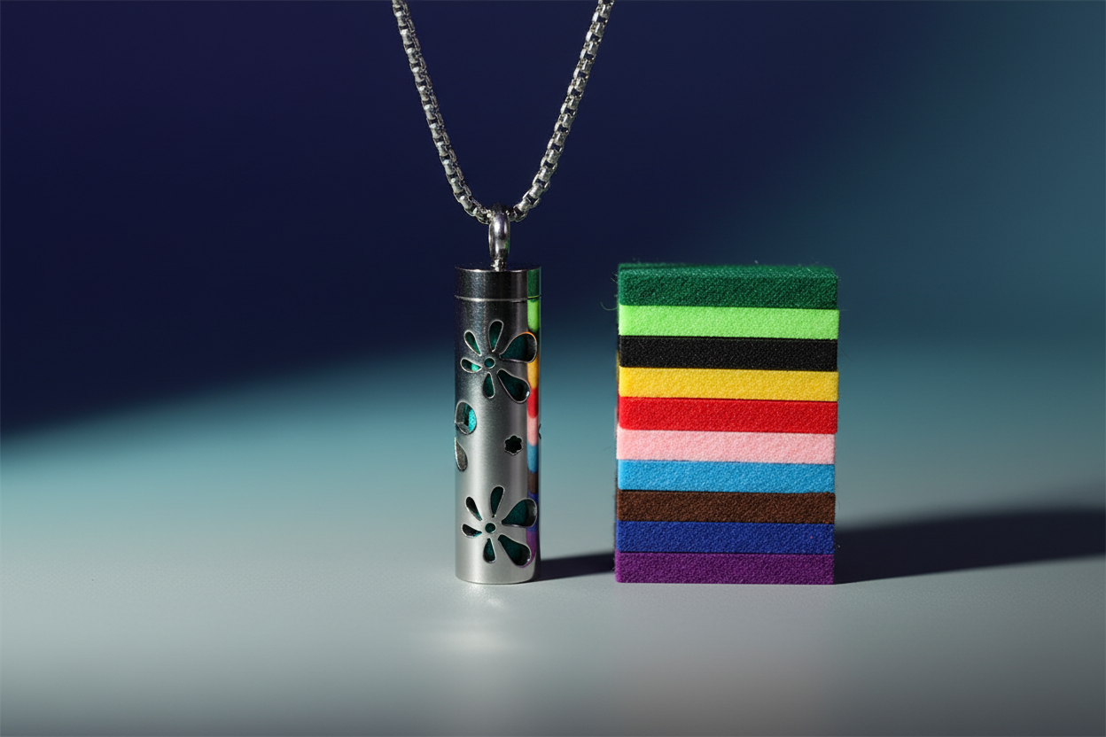 The Calm Aura Breathing Locket - Cool Modern Style